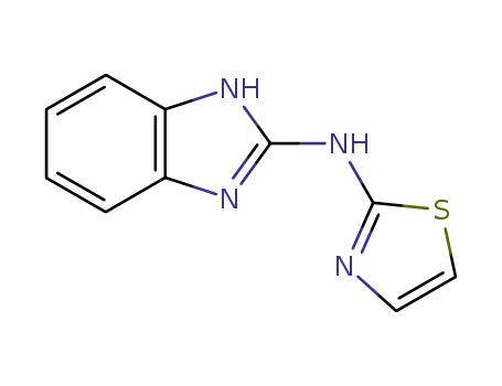 Molecular Structure of 14374-16-4 (1H-Benzimidazol-2-amine, N-2-thiazolyl-)