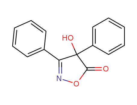 Molecular Structure of 80490-41-1 (5(4H)-Isoxazolone, 4-hydroxy-3,4-diphenyl-)
