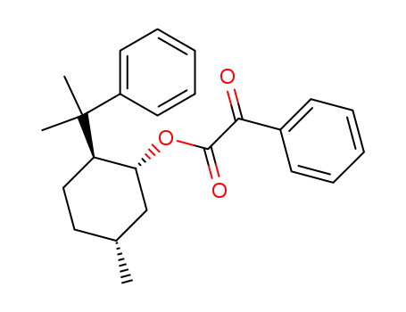 Phenylglyoxylsaeure-<(1R,2S,5R)-5-methyl-2-(1-methyl-1-phenylethyl)-1-cyclohexyl>ester