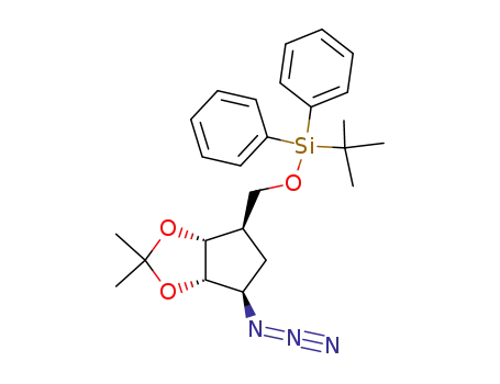 (1R,2R,3S,4R)-4-azido-1-<((tert-butyldiphenylsilyl)oxy)methyl>-2,3-(isopropylidenedioxy)cyclopentane