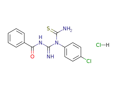 1-benzoylformamidino-1-(p-chlorophenyl)thiocarbamide hydrochloride