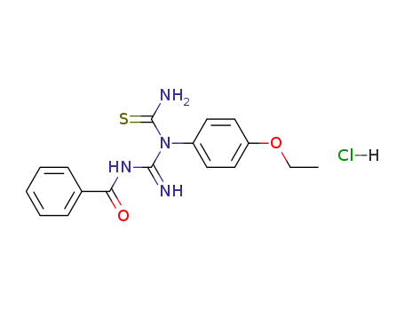 N-{[1-(4-Ethoxy-phenyl)-thioureido]-imino-methyl}-benzamide; hydrochloride