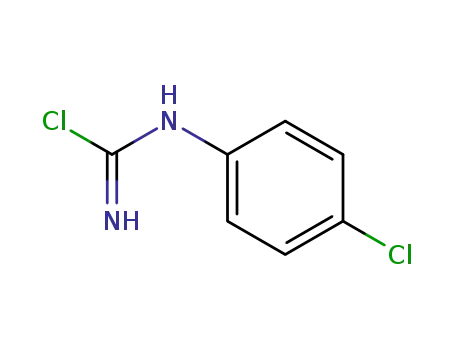 Molecular Structure of 64119-13-7 (Carbamimidic chloride, (4-chlorophenyl)-)