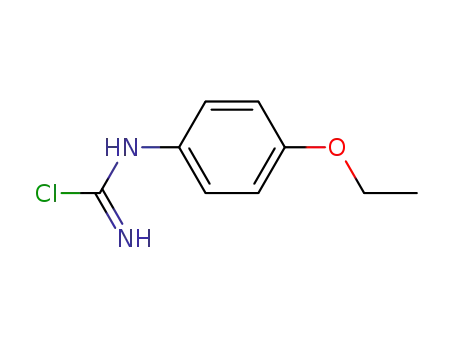 Molecular Structure of 64119-10-4 (Carbamimidic chloride, (4-ethoxyphenyl)-)