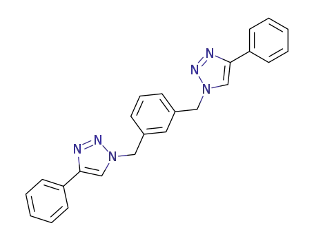 Molecular Structure of 137959-34-3 (1H-1,2,3-Triazole, 1,1'-[1,3-phenylenebis(methylene)]bis[4-phenyl-)