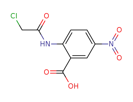 Molecular Structure of 135590-27-1 (Benzoic acid, 2-[(chloroacetyl)amino]-5-nitro-)
