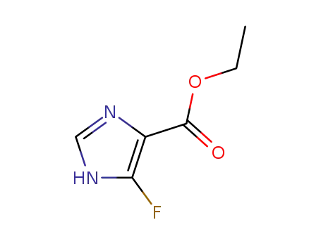 Molecular Structure of 33235-31-3 (ETHYL 4-FLUORO-1H-IMIDAZOLE-5-CARBOXYLATE)