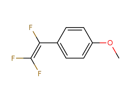 Molecular Structure of 82907-00-4 (Benzene, 1-methoxy-4-(trifluoroethenyl)-)
