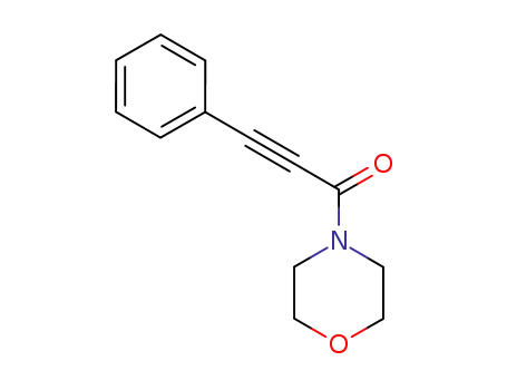 Molecular Structure of 95969-89-4 (Morpholine, 4-(1-oxo-3-phenyl-2-propynyl)-)