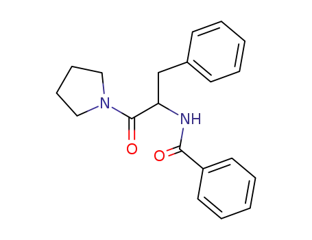 Molecular Structure of 95205-15-5 (Benzamide, N-[2-oxo-1-(phenylmethyl)-2-(1-pyrrolidinyl)ethyl]-, (S)-)