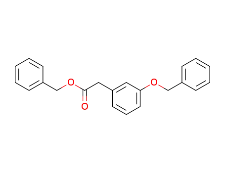 Molecular Structure of 139377-33-6 (Benzeneacetic acid, 3-(phenylmethoxy)-, phenylmethyl ester)