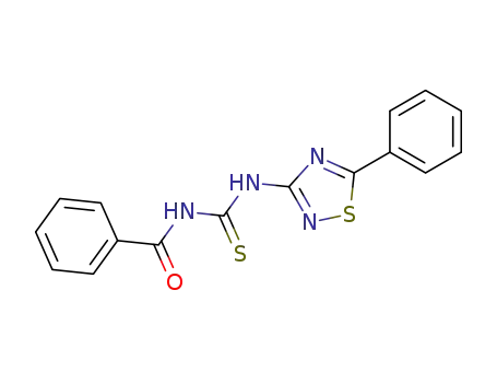 Molecular Structure of 97149-59-2 (Benzamide, N-[[(5-phenyl-1,2,4-thiadiazol-3-yl)amino]thioxomethyl]-)