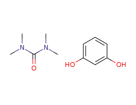 Tetramethyl-urea; compound with benzene-1,3-diol