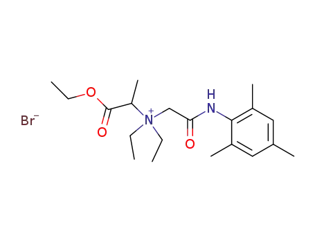 (1-Ethoxycarbonyl-ethyl)-diethyl-[(2,4,6-trimethyl-phenylcarbamoyl)-methyl]-ammonium; bromide