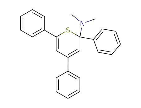 Molecular Structure of 87691-75-6 (2H-Thiopyran-2-amine, N,N-dimethyl-2,4,6-triphenyl-)