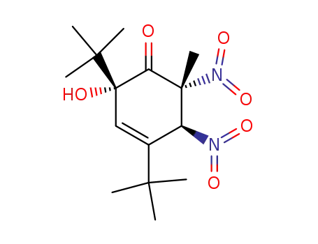 2,4-di-t-butyl-r-2-hydroxy-6-methyl-t-5,c-6-dinitrocyclohex-3-enone