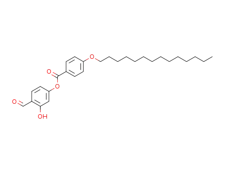 Molecular Structure of 389621-89-0 (Benzoic acid, 4-(tetradecyloxy)-, 4-formyl-3-hydroxyphenyl ester)