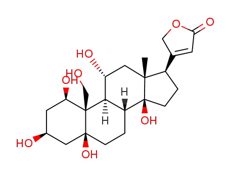 Card-20(22)-enolide,1,3,5,11,14,19-hexahydroxy-, (1b,3b,5b,11a)- cas  508-52-1