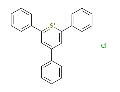 Molecular Structure of 2930-27-0 (Thiopyrylium, 2,4,6-triphenyl-, chloride)