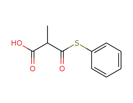 Molecular Structure of 30409-97-3 (Propanoic acid, 2-methyl-3-oxo-3-(phenylthio)-)