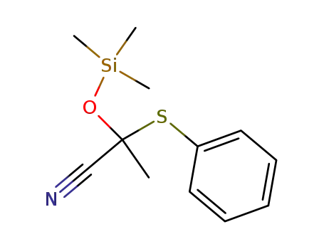 2-phenylthio-2-<(trimethylsilyl)oxy>propanenitrile