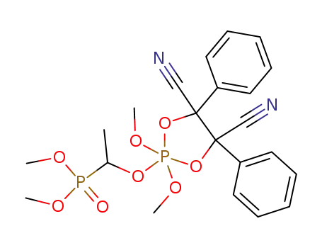 4,5-dicyano-2-<α-(dimethoxyphosphinyl)ethoxy>-2,2-dimethoxy-4,5-diphenyl-1,3,2λ5-dioxaphospholane