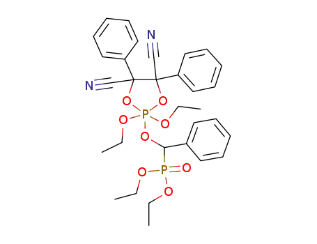 4,5-dicyano-2-<α-(diethoxyphosphinyl)benzyloxy>-2,2-diethoxy-4,5-diphenyl-1,3,2λ5-dioxaphospholane