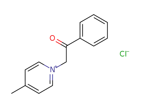 Pyridinium, 4-methyl-1-(2-oxo-2-phenylethyl)-, chloride