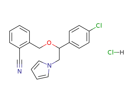 2-[1-(4-Chloro-phenyl)-2-pyrrol-1-yl-ethoxymethyl]-benzonitrile; hydrochloride