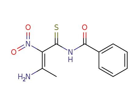 N-benzoyl-3-amino-2-nitro-2-butenethioamide