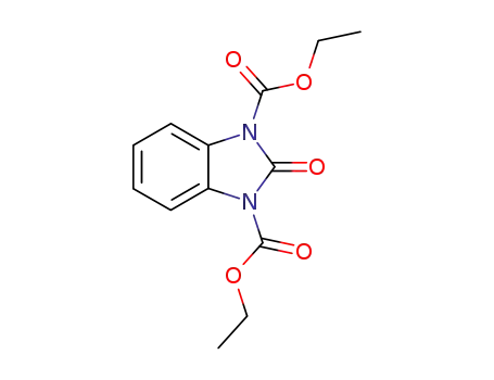 Molecular Structure of 161468-57-1 (diethyl 2-oxo-1H-1,3-benzimidazole-1,3(2H)-dicarboxylate)