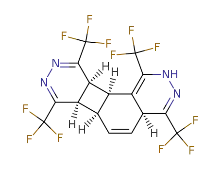 2,4a,6a,6b,10a,10b-hexahydro-1,4,7,10-tetrakis(trifluoromethyl)pyridazino<4,5-c>cyclobuta<1,2-f>phthalazine