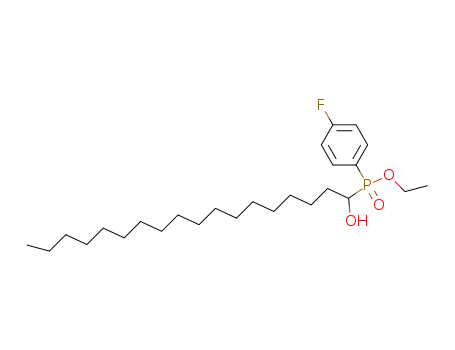 (4-Fluoro-phenyl)-(1-hydroxy-octadecyl)-phosphinic acid ethyl ester