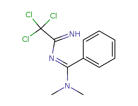 2-(trichloromethyl)-4-(dimethylamino)-4-phenyl-1,3-diaza-1,3-butadiene