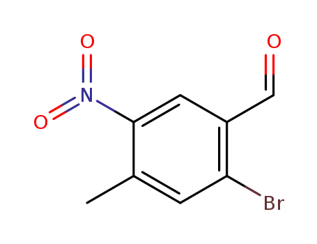 Molecular Structure of 159730-72-0 (2-Bromo-4-methyl-5-nitrobenzaldehyde)
