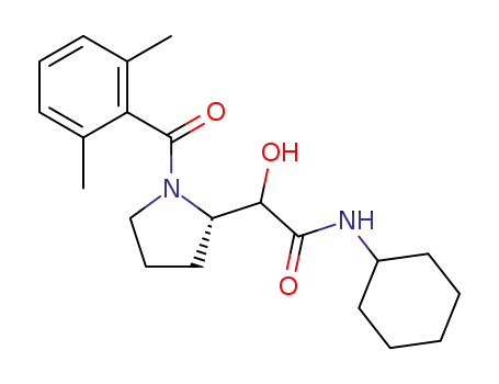 N-cyclohexyl-(RS)-2-hydroxy-2-{(S)-2-[1-(2,6-dimethylbenzoyl)pyrrolidinyl]}acetamide