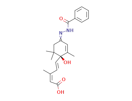 (2Z,4E)-5-[(S)-4-(Benzoyl-hydrazono)-1-hydroxy-2,6,6-trimethyl-cyclohex-2-enyl]-3-methyl-penta-2,4-dienoic acid