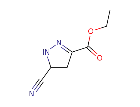 Molecular Structure of 67872-78-0 (ethyl 5-cyano-4,5-dihydro-1H-pyrazole-3-carboxylate)