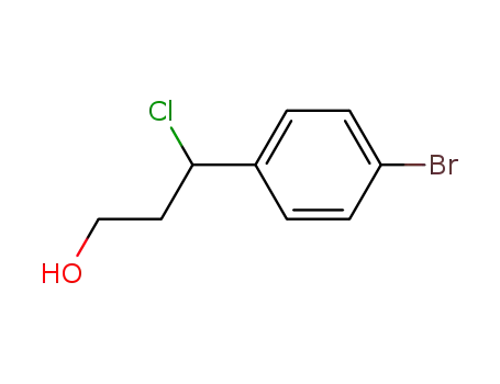 (+/-)-3-chloro-3-(4-bromophenyl)propan-1-ol