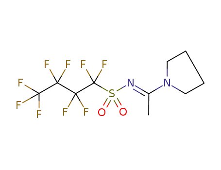 N-perfluorobutanesulfonyl-1-(pyrrolidin-1-yl)ethylidenamine