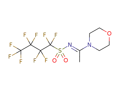 N'-Perfluorobutanesulfonyl-N,N-cyclo(ethyleneoxyethylene)acetamidine