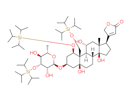 1β,3',19-tri-[(triisopropylsilyl)oxy]-3β-[(α-L-rhamnopyranosyl)oxy]-5,11α,14-trihydroxycard-20(22)-enolide