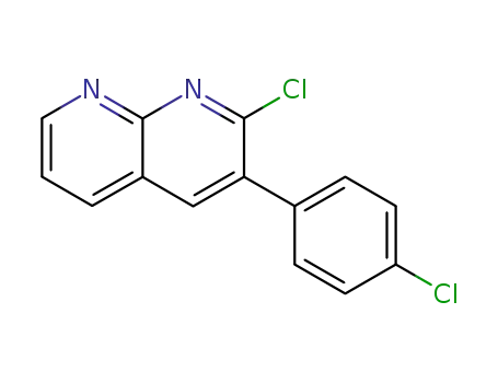 2-chloro-3-(4-chlorophenyl)-1,8-naphthyridine
