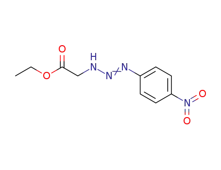 Molecular Structure of 10271-27-9 (ethyl [(1E)-3-(4-nitrophenyl)triaz-1-en-1-yl]acetate)