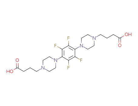 4-(4-{4-[4-(3-carboxy-propyl)-piperazin-1-yl]-2,3,5,6-tetrafluoro-phenyl}-piperazin-1-yl)-butyric acid
