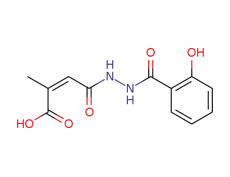 4-[N'-(2-hydroxy-benzoyl)-hydrazino]-2-methyl-4-oxo-but-2-enoic acid