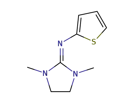 Molecular Structure of 592489-23-1 (2-Thiophenamine, N-(1,3-dimethyl-2-imidazolidinylidene)-)