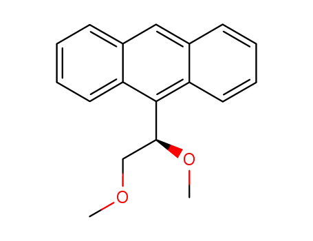 Molecular Structure of 837366-23-1 (Anthracene, 9-[(1R)-1,2-dimethoxyethyl]-)