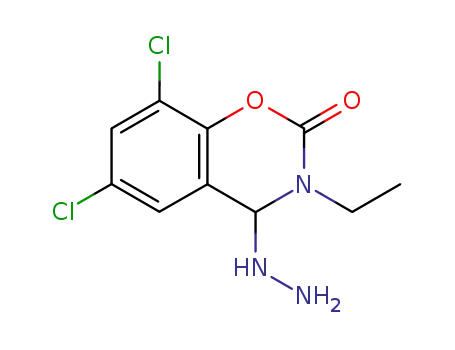 6,8-dichloro-3-ethyl-4-hydrazino-3,4-dihydro-benzo[e][1,3]oxazin-2-one