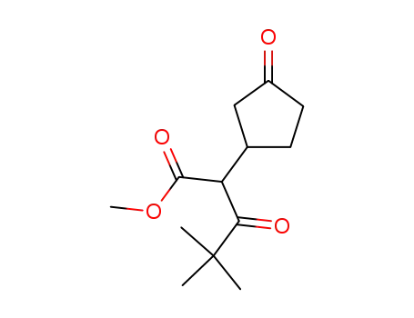 (+)-4,4-dimethyl-3-oxo-2-(3-oxocyclopentyl)pentanoic acid methyl ester